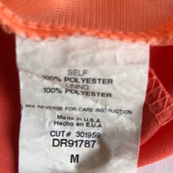 Lush high low open back flowy coral pink dress M - Picture 6 of 6